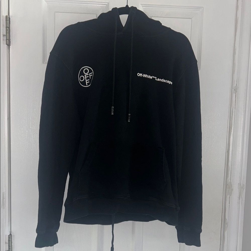 Off-White Black Graphic Hoodie